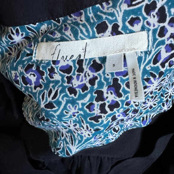 Anthropologie Floreat Avery Embroidered Dress Womens S Bohemian Artist‎ VNeck - Picture 8 of 9